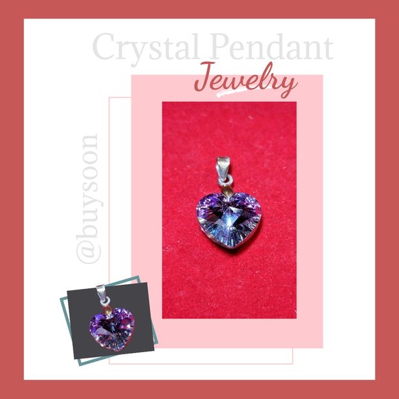 Swarovski Elements Crystal Heart Pendant - Picture 1 of 3